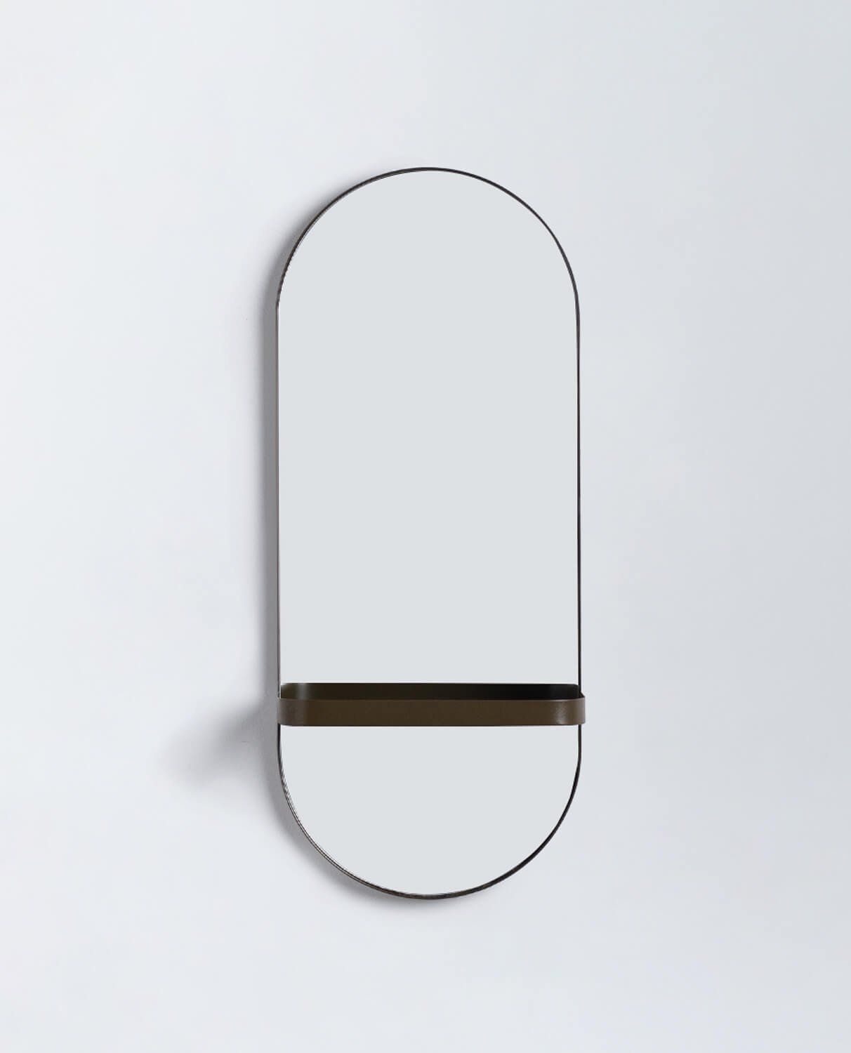 Wall Mirror with Metal Shelf Laiz, gallery image 1