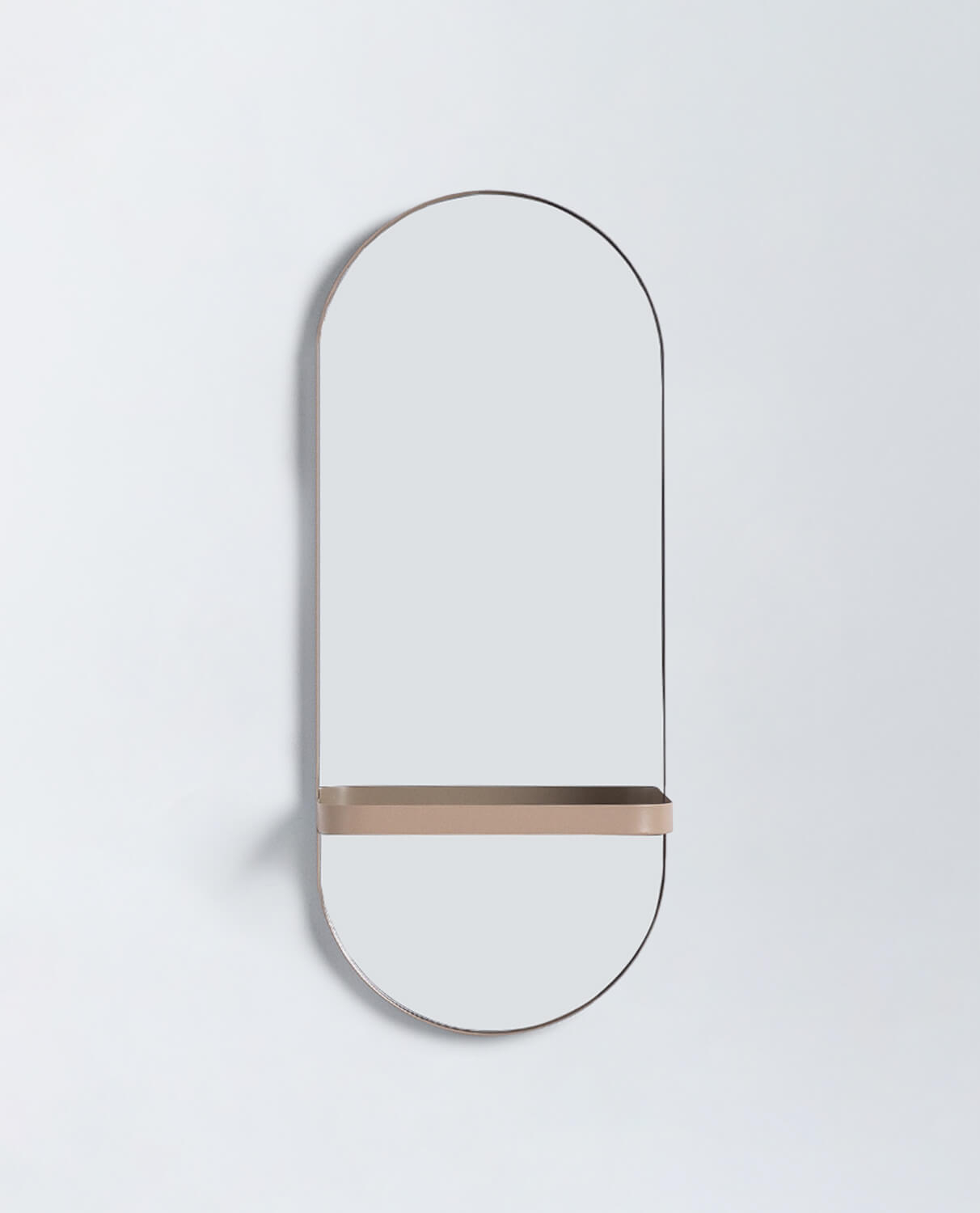 Wall Mirror with Metal Shelf Laiz, gallery image 1