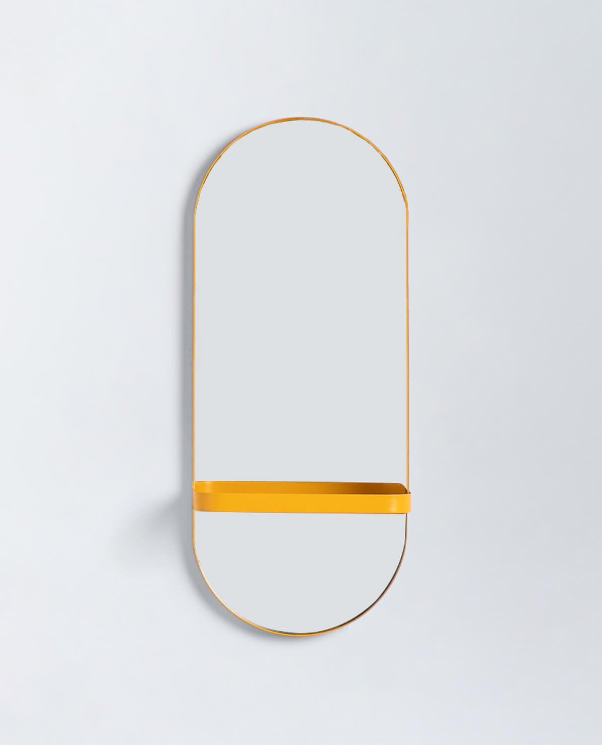 Wall Mirror with Metal Shelf Laiz, gallery image 1