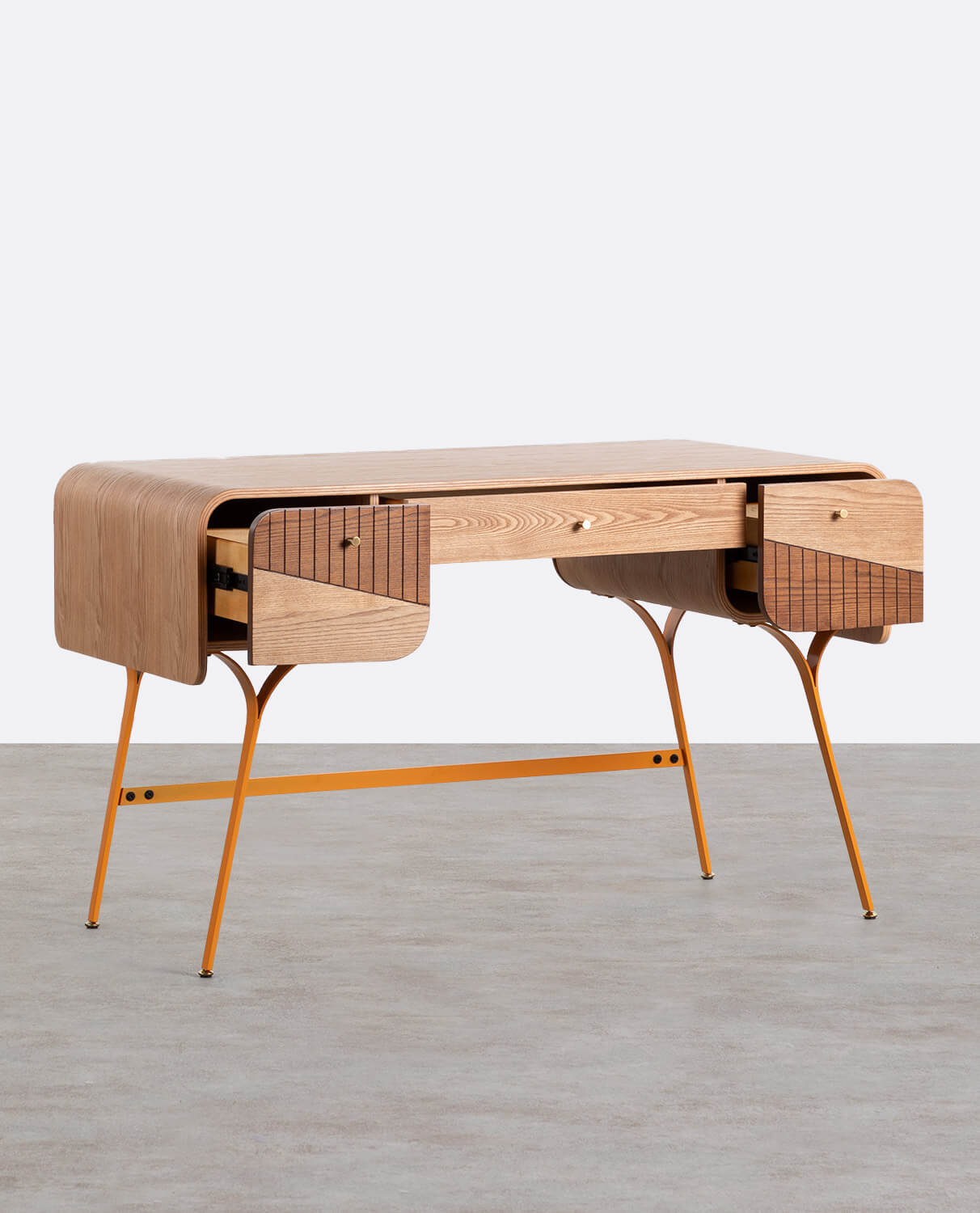 Desk with Wooden and Metal Drawers Inari, gallery image 2