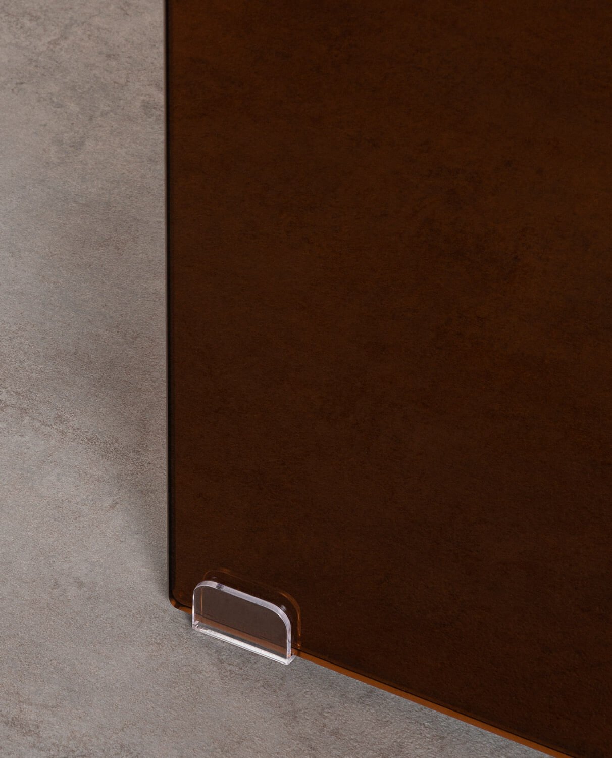 Tempered Glass and Stainless Steel Desk (134x70 cm) Arey, gallery image 7