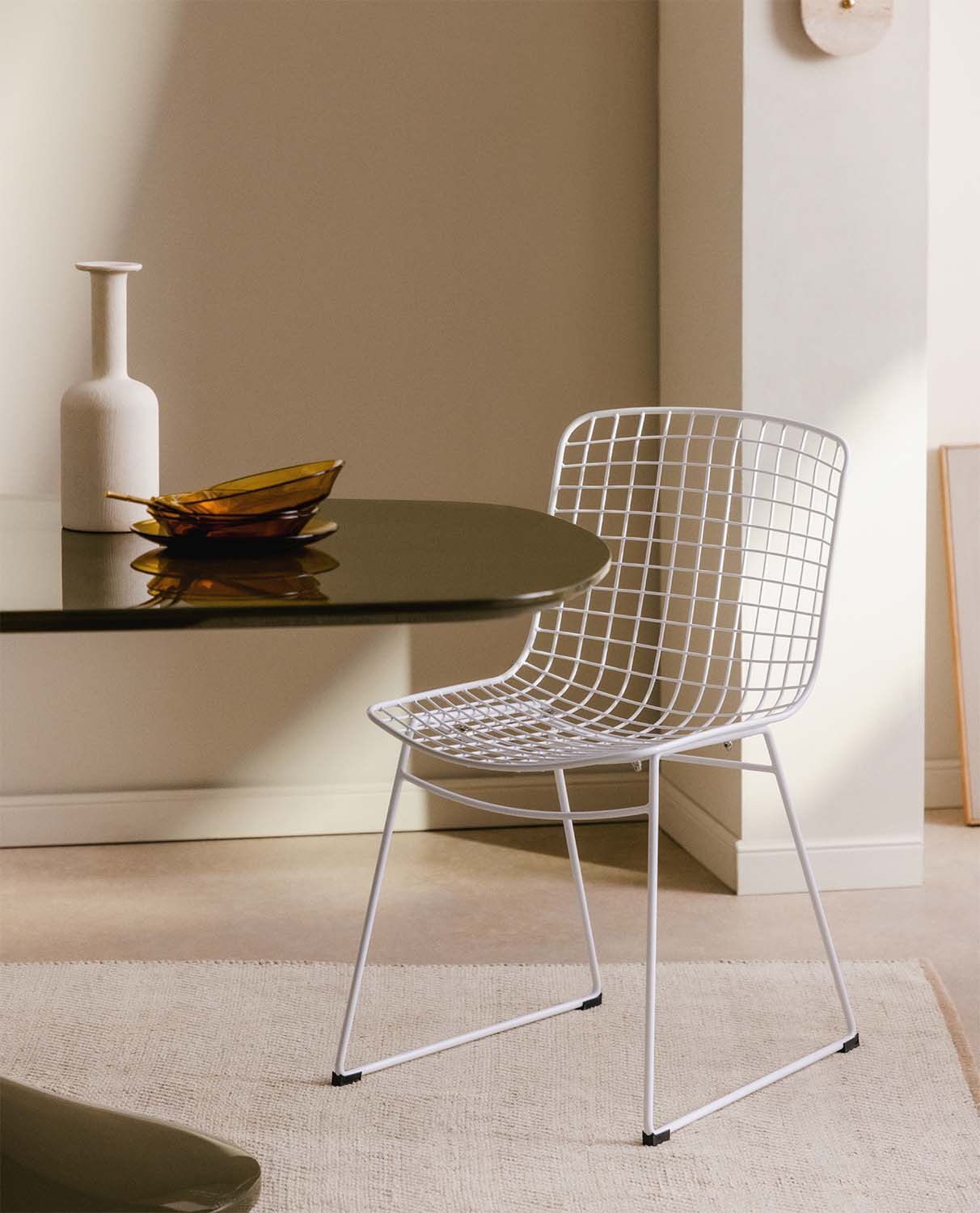 Aras High Back Steel Dining Chair Trend, gallery image 2