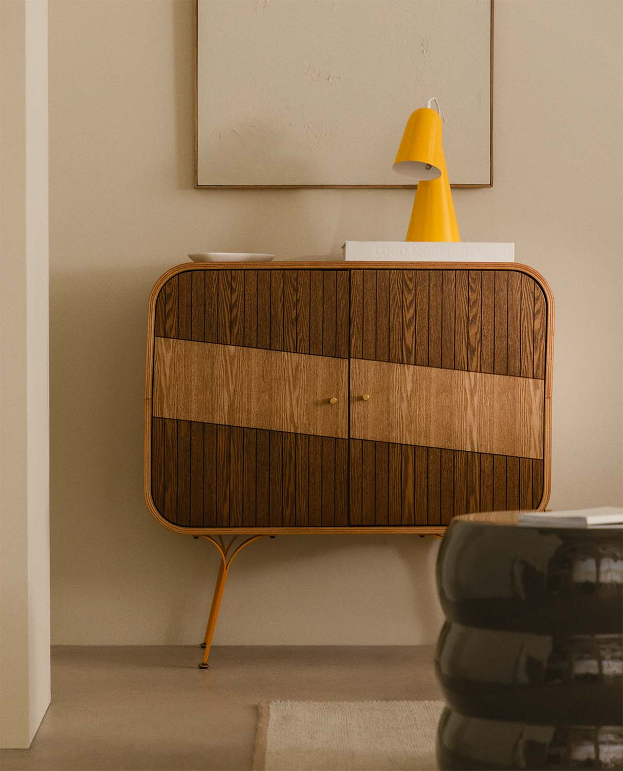 Low Sideboard 2 Wooden and Metal Doors Inari, gallery image 2