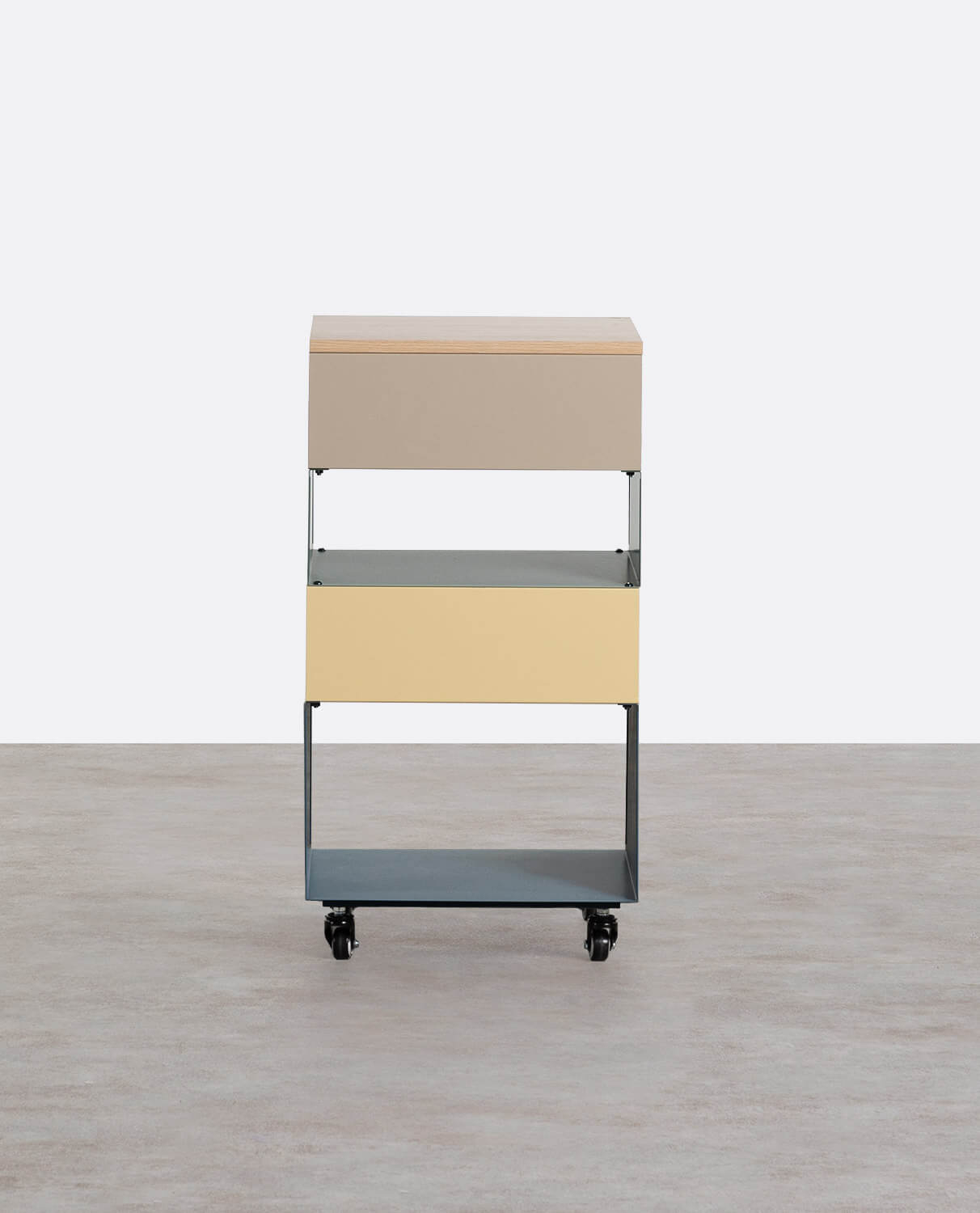 Shelving with Metal Wheels (76x40 cm) Aiora, gallery image 2