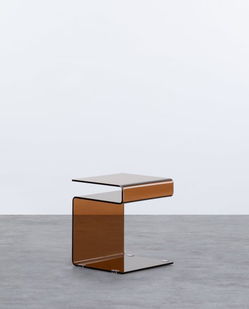 Square Glass Side Table (42x38 cm) Erox