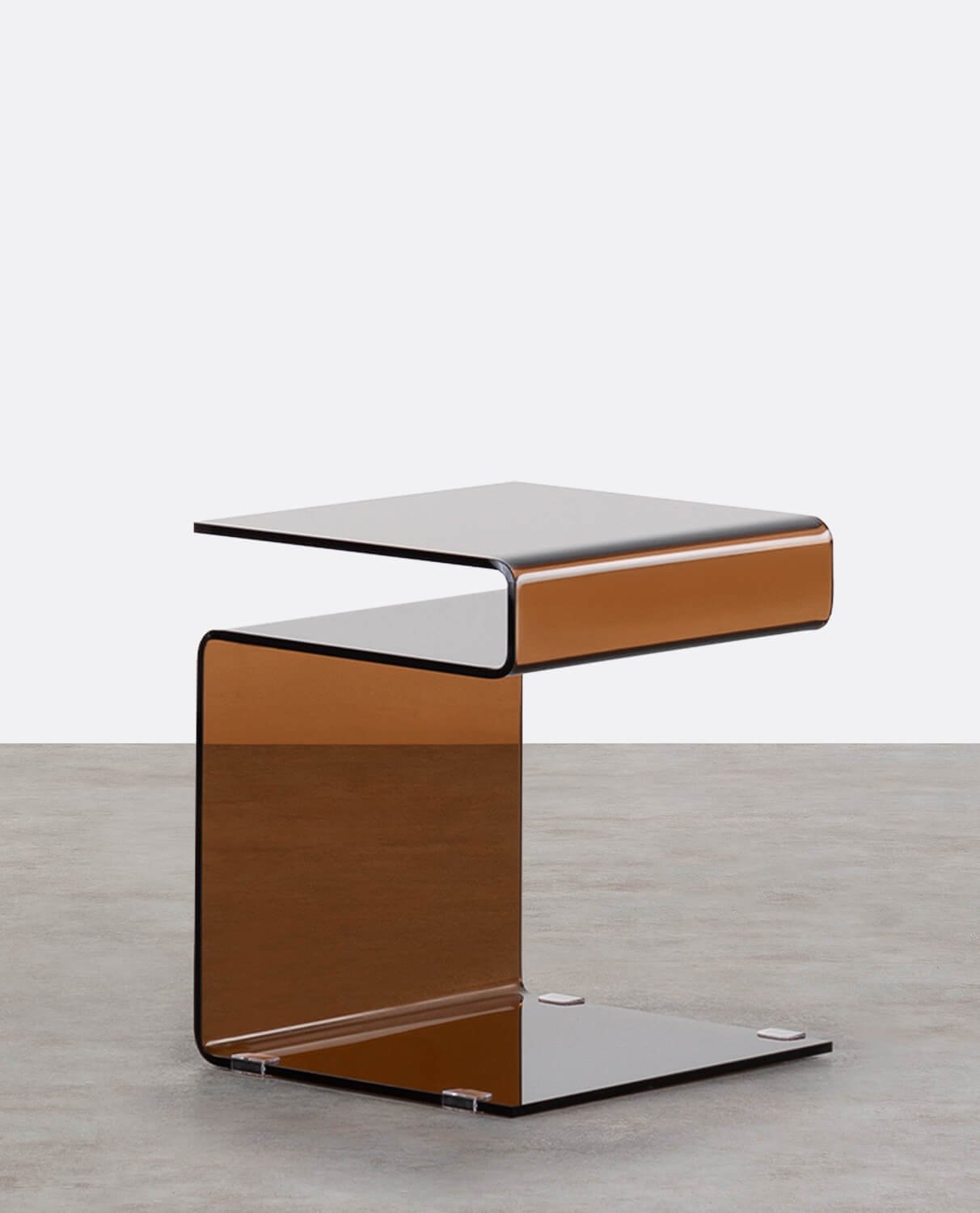 Square Glass Side Table (42x38 cm) Erox, gallery image 1