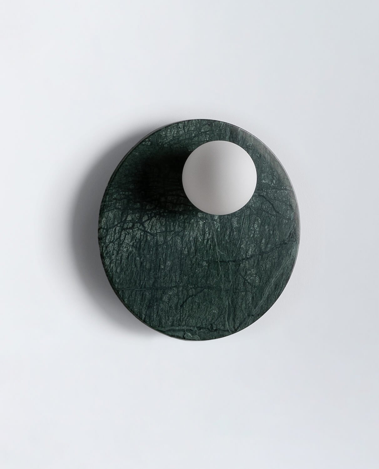 Marble Side Sphere Wall Sconce Lunas, gallery image 1