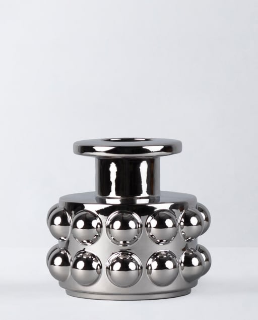 Galvanized Dolomite Vase Malik Low