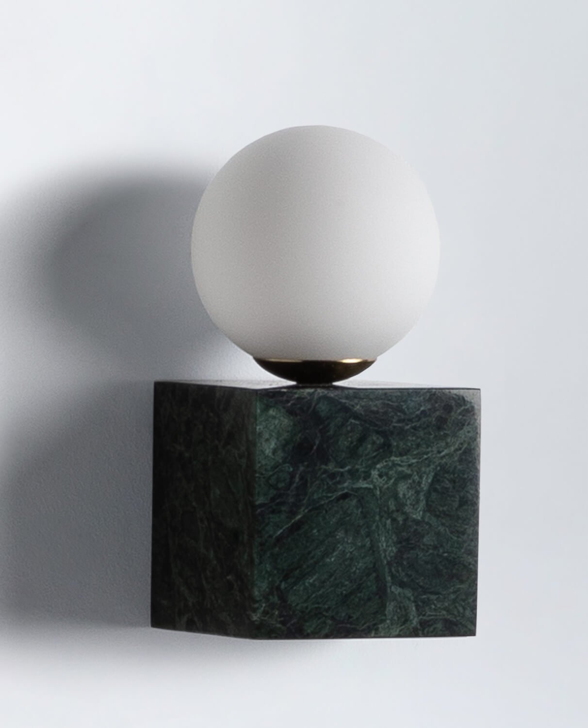 Marble Cube Wall Sconce Lunas, gallery image 1