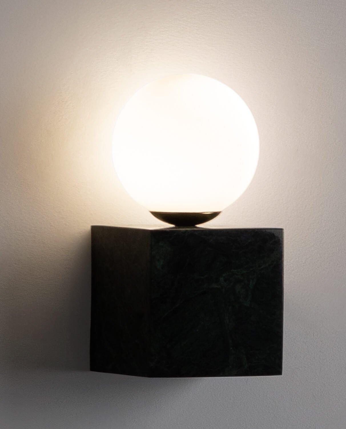 Marble Cube Wall Sconce Lunas, gallery image 2