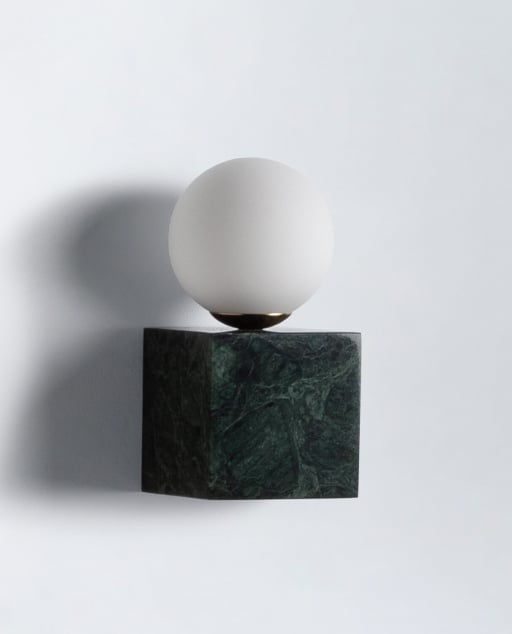 Marble Cube Wall Sconce Lunas