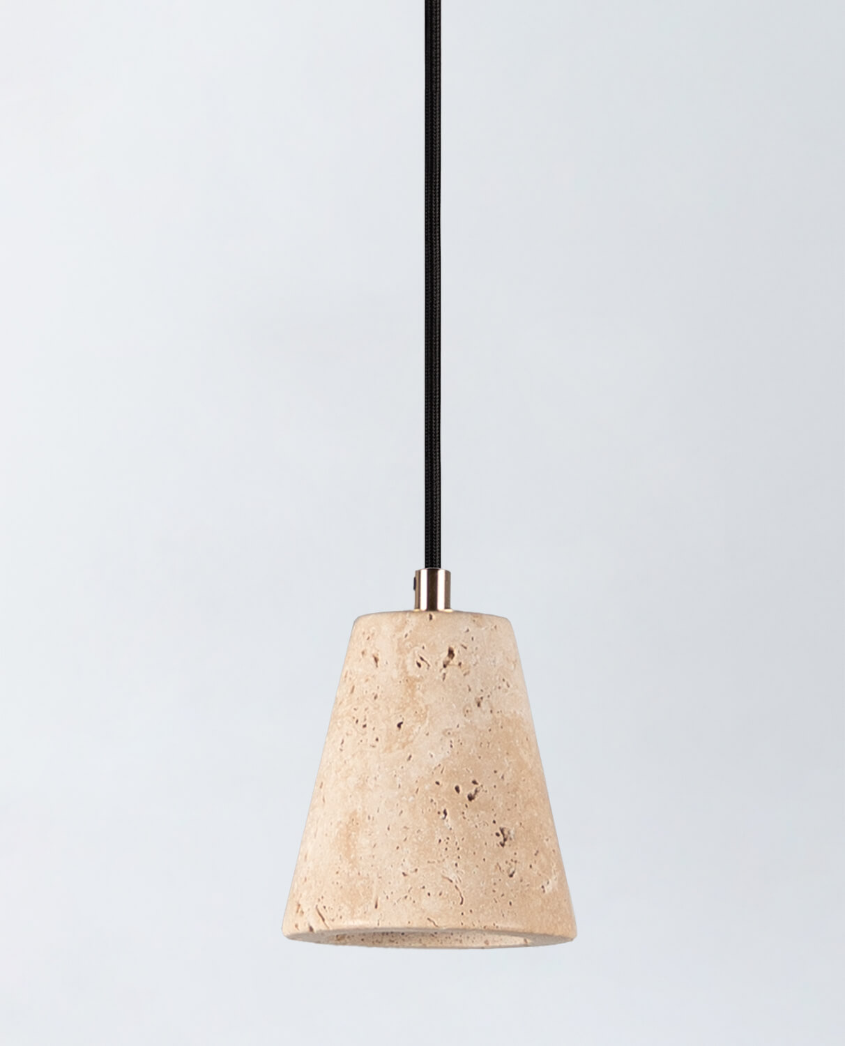 Metal Travertine Marble Ceiling Lamp Valenes, gallery image 1