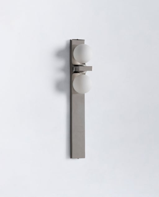 Metal Wall Sconce (50 cm) Emrys - Grey Concrete