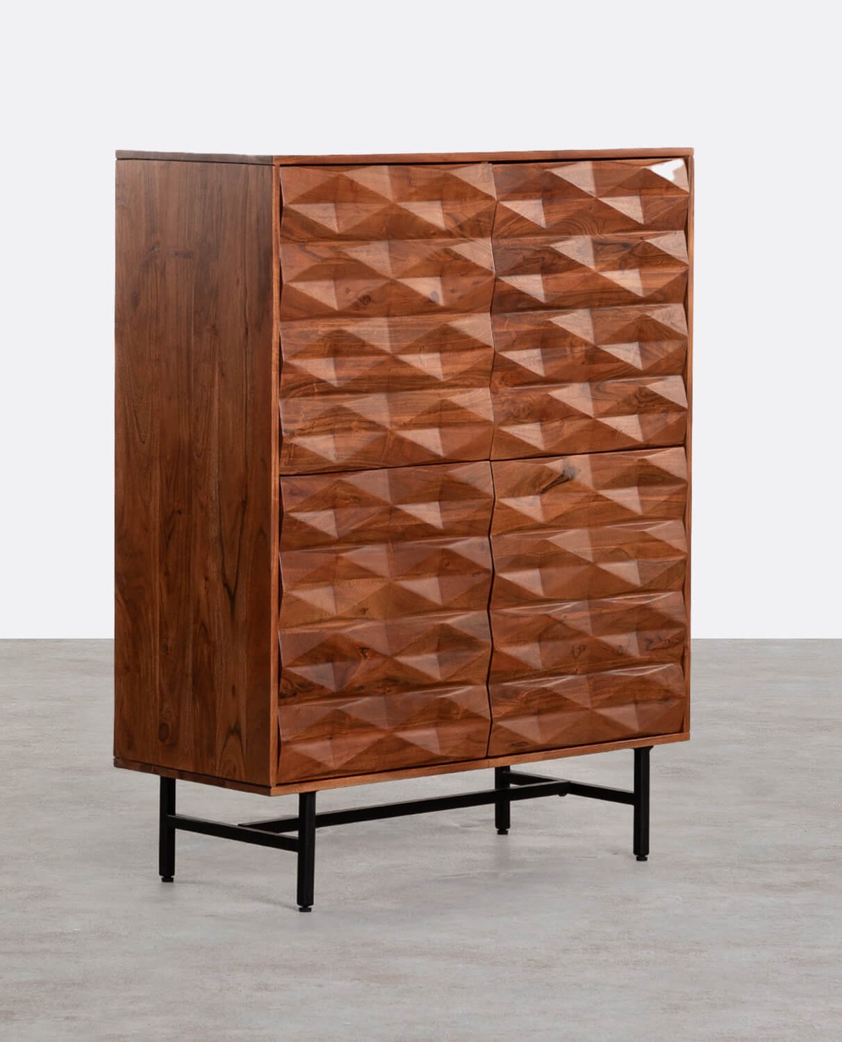 Acacia Wood Bar Cabinet Duna, gallery image 1