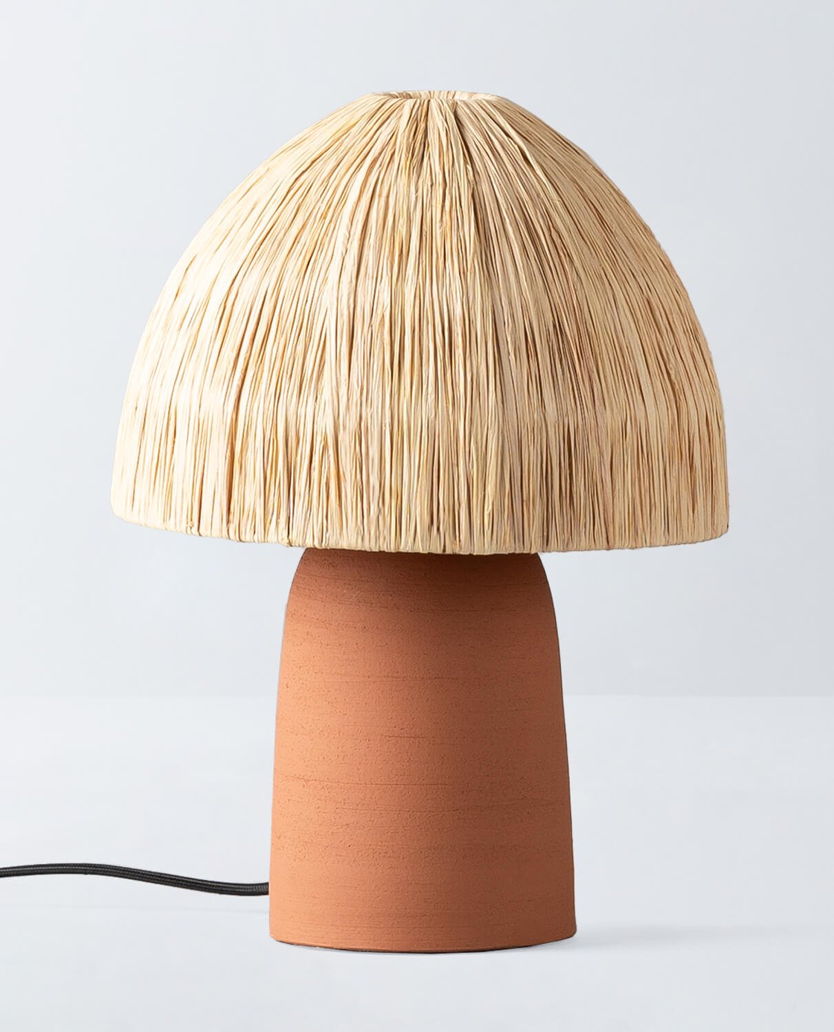 Raffia and Terracotta Table Lamp Abbie, gallery image 1