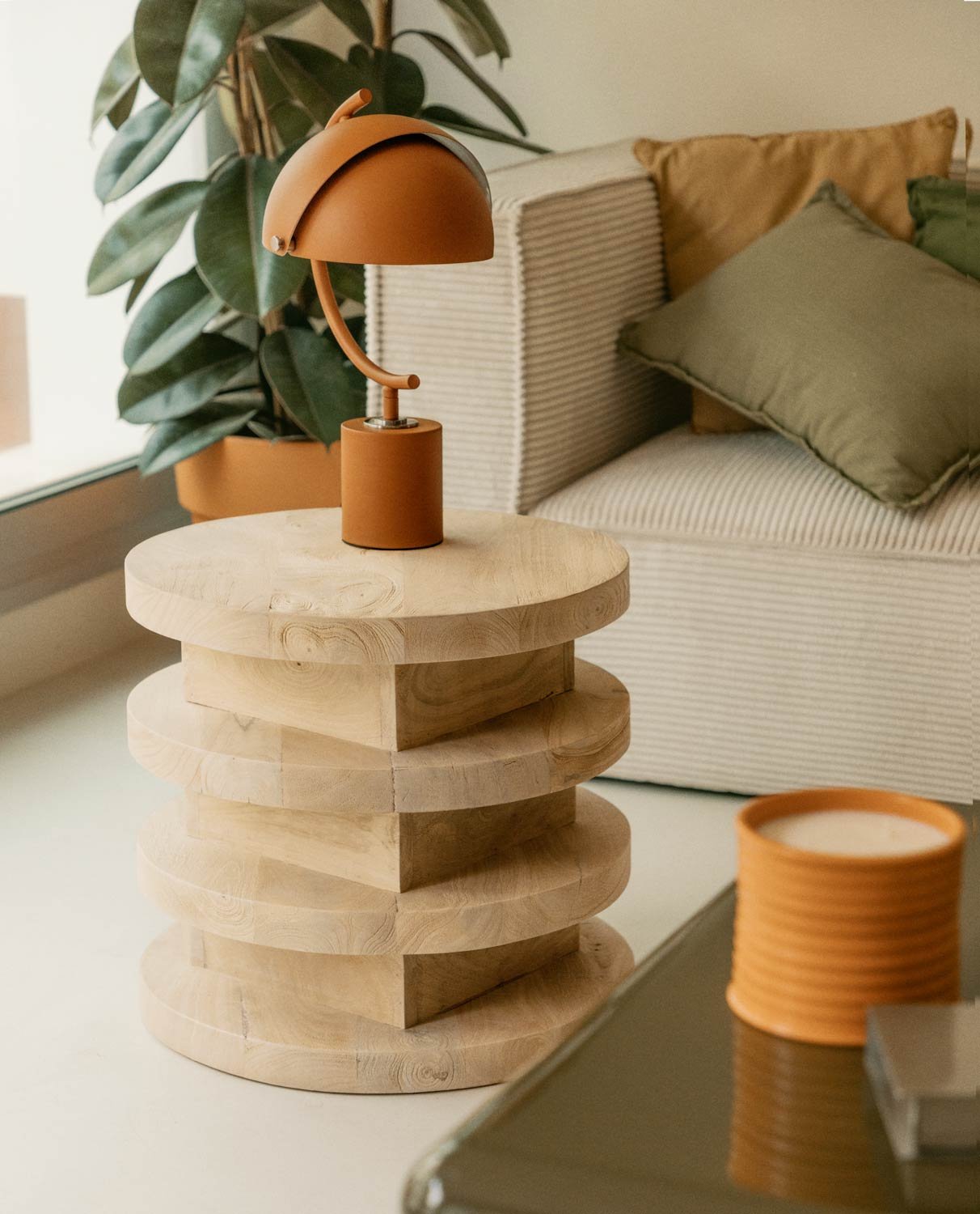 Round Wooden Coffee Table (Ø 45,5 cm) Auren, gallery image 2