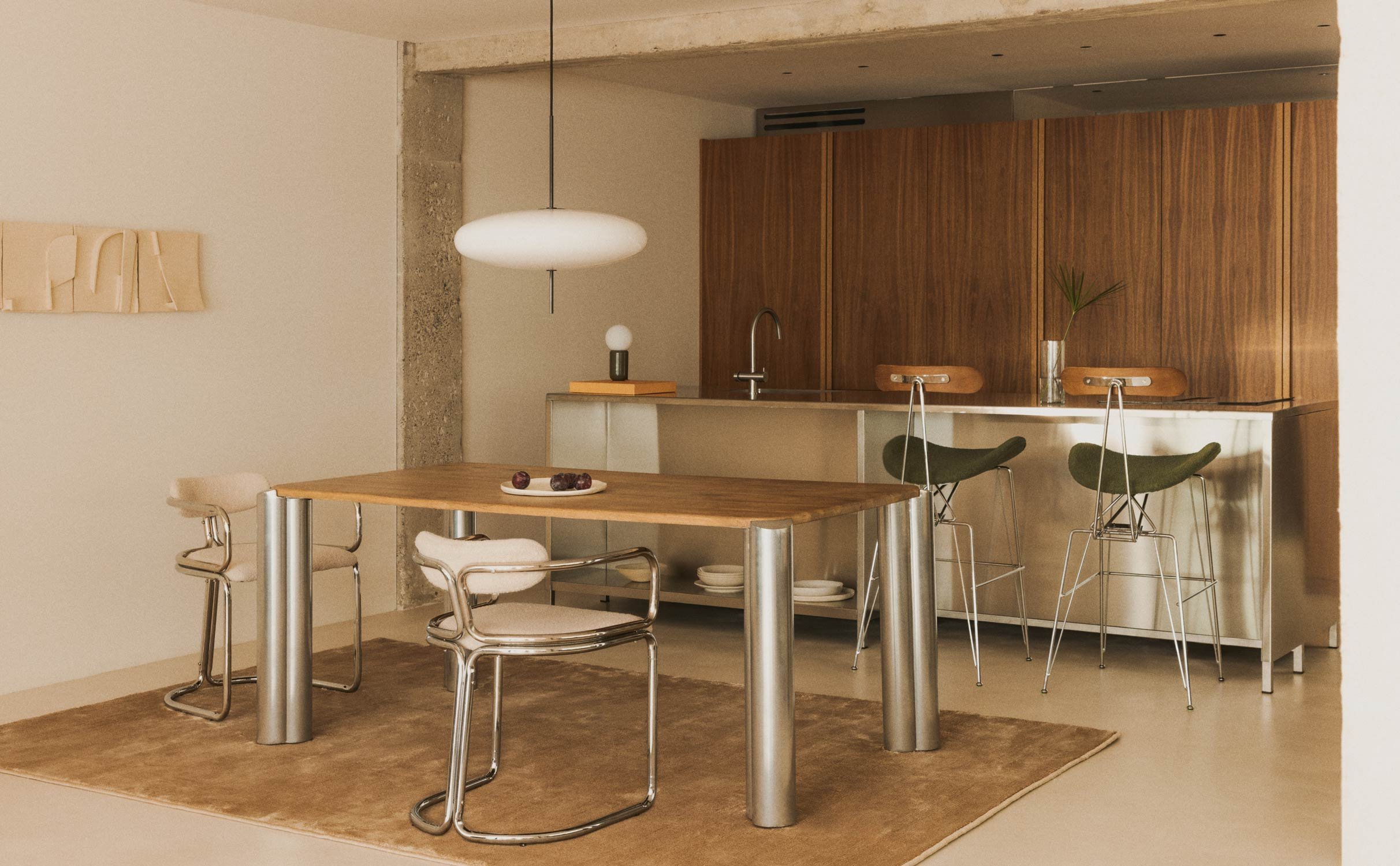 Rectangular Dining Table with Mango Wood Top (174x91 cm) Ethel, gallery image 1