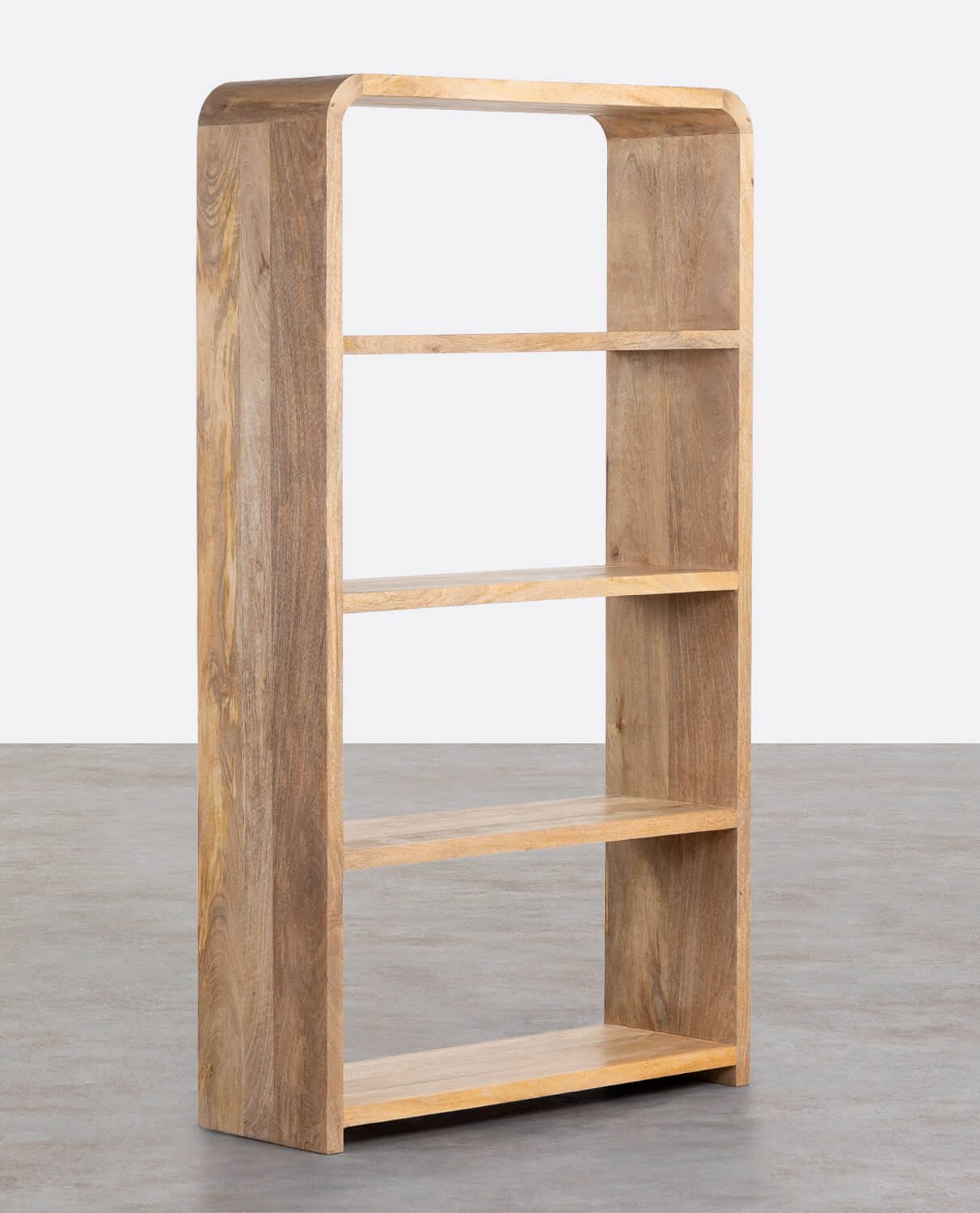 Mango Wood Shelving Unit (181x100 cm) Vanile, gallery image 1