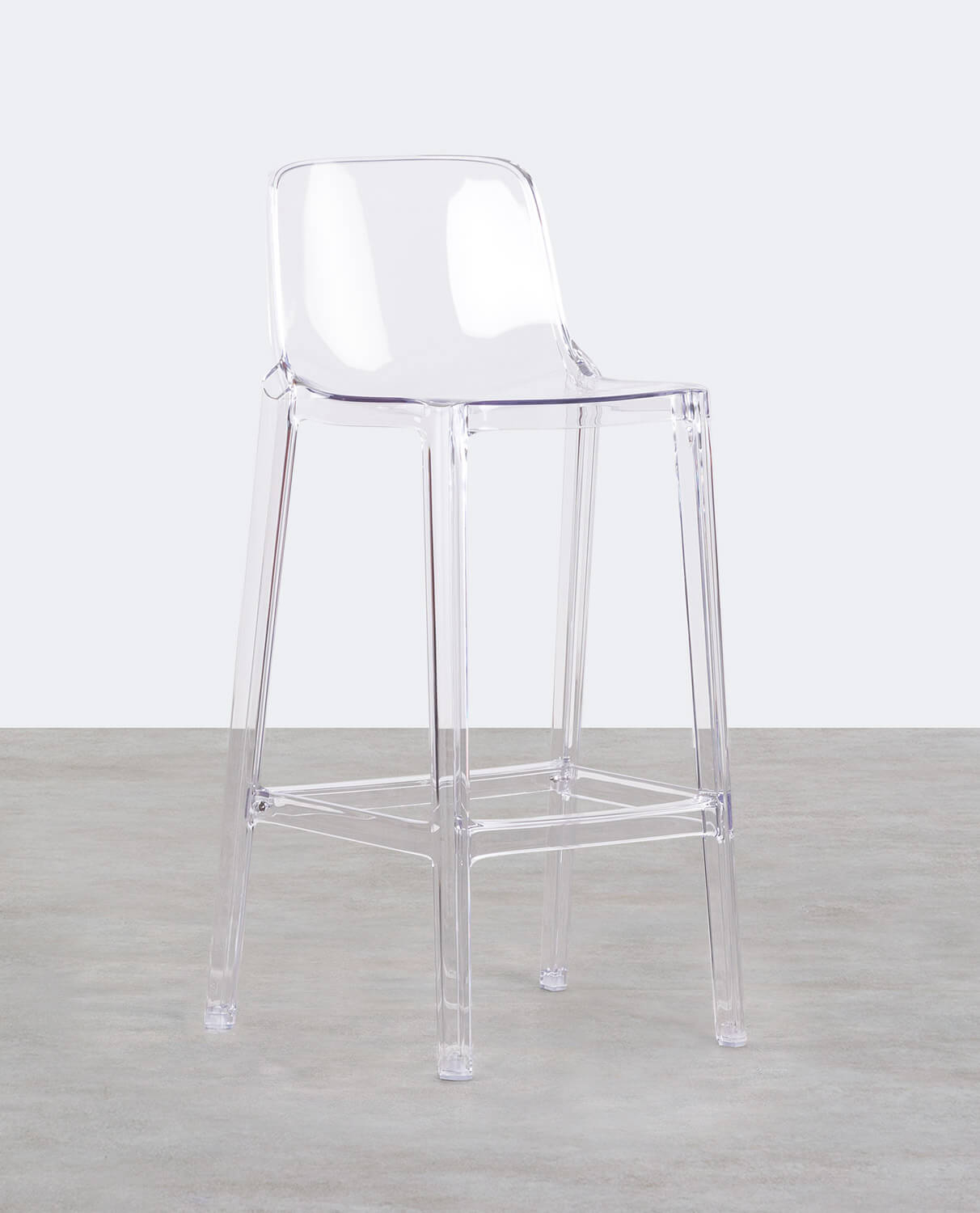 Pack 4 High Polycarbonate Stools (74,5 cm) Maren, gallery image 1