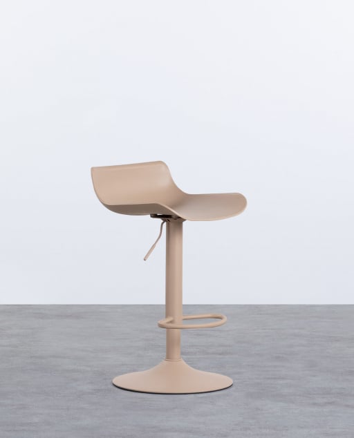 Pack 4 Adjustable High Stools made of Polyethylene and Metal Corea