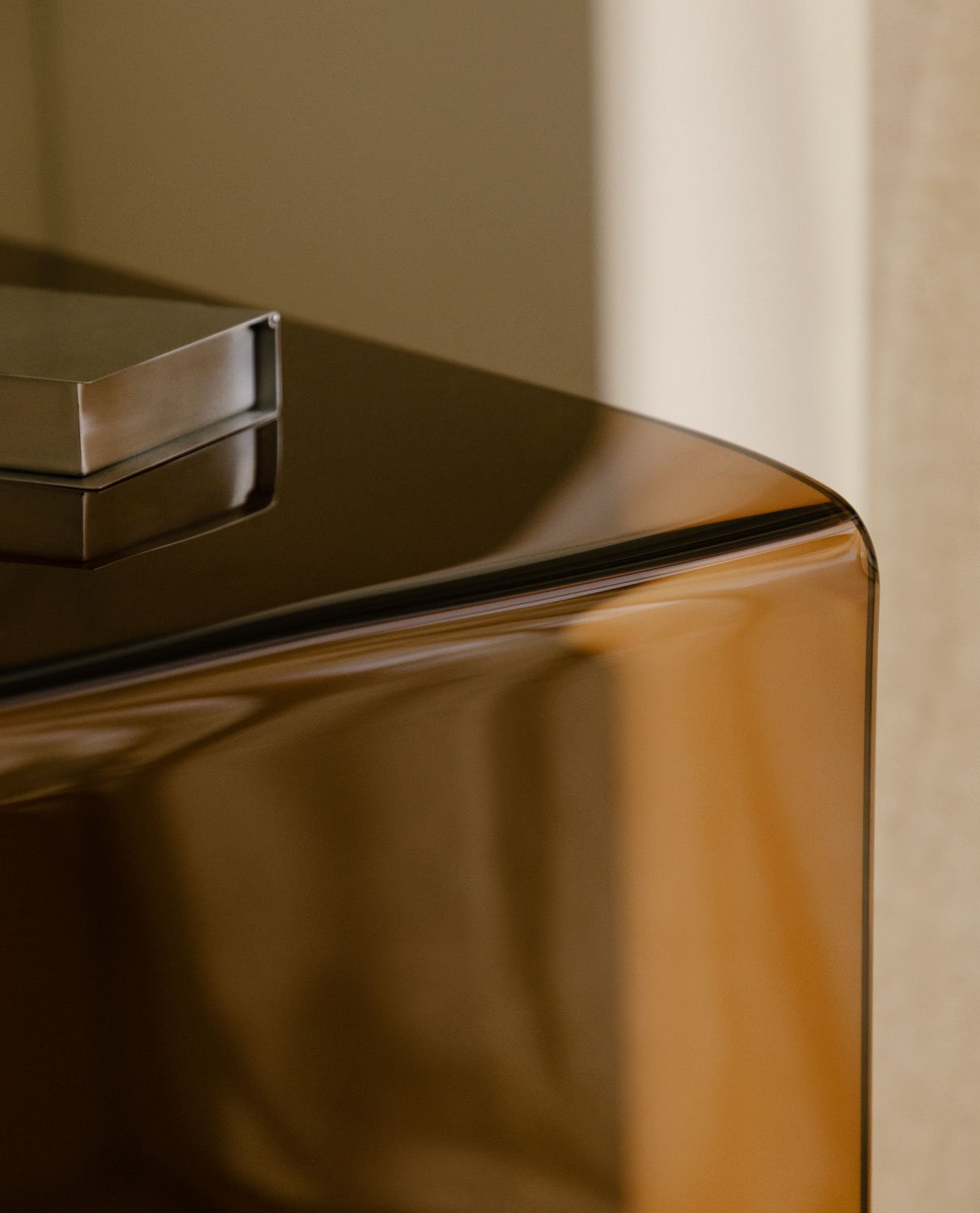 Aura Tempered Glass Wall Desk, gallery image 3