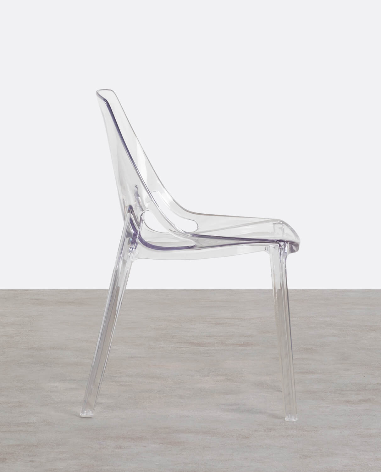 Pack 2 Polycarbonate Dining Chairs Piaris, gallery image 2