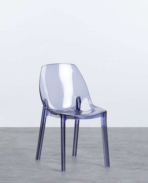 Pack 4 Polycarbonate Outdoor Chairs Piaris