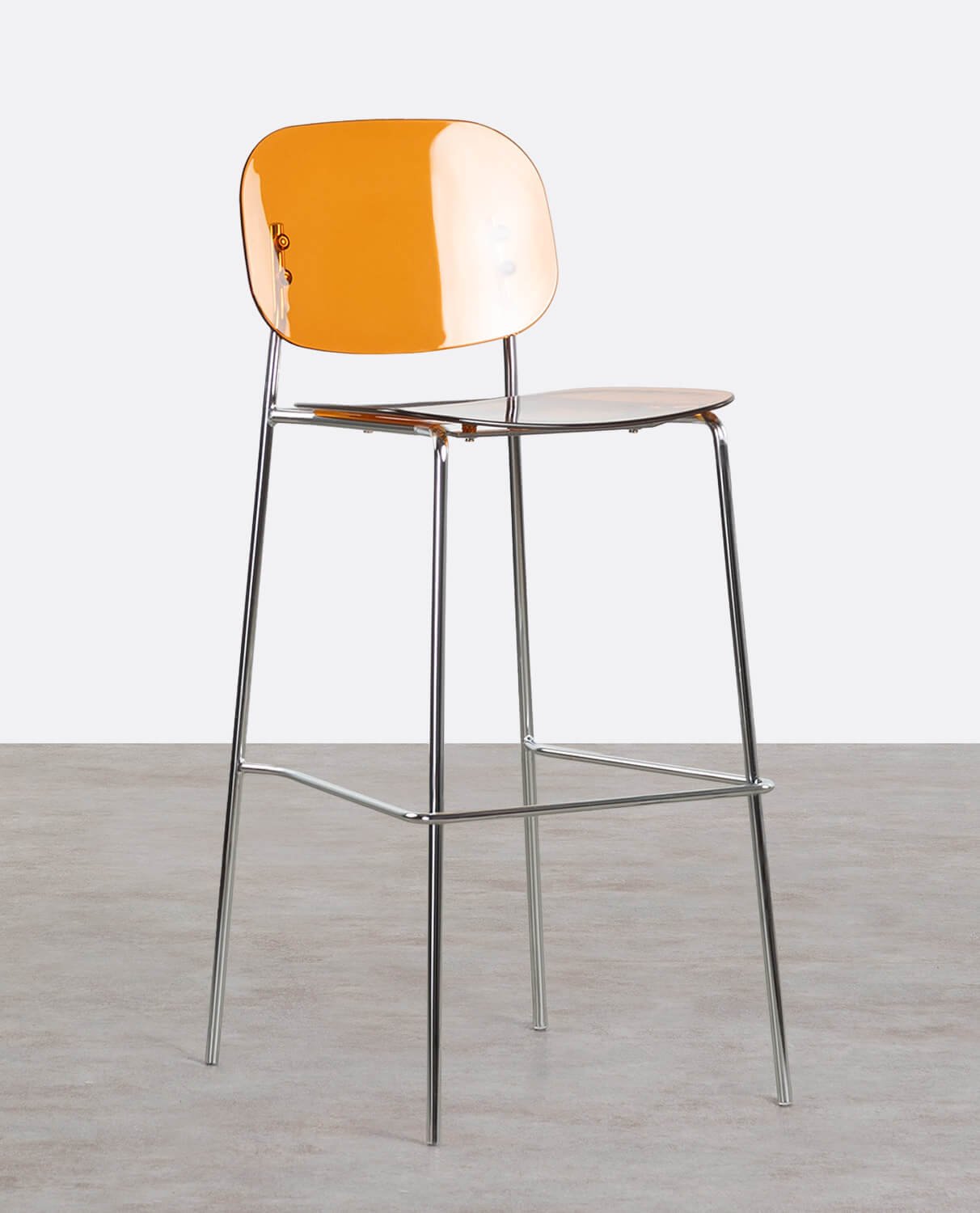 High Polyethylene and Metal Stool (77 cm) Pinha, gallery image 1