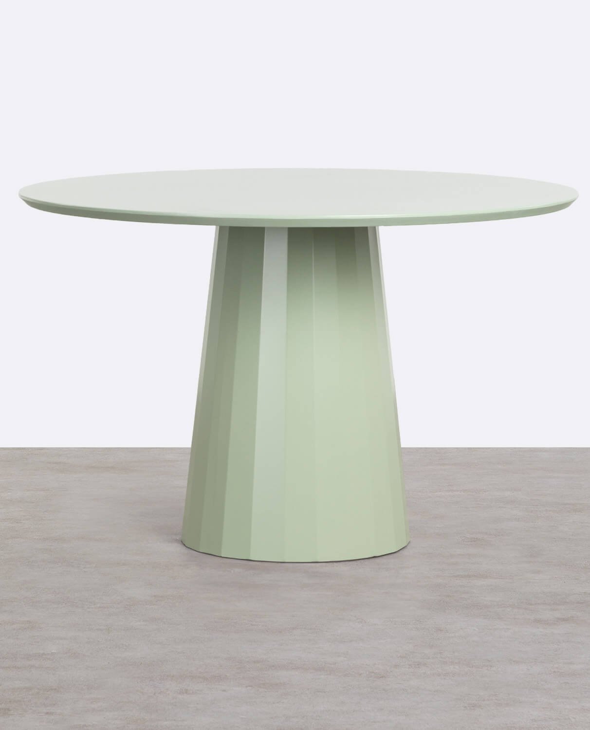 Round Wooden and Metal Dining Table (Ø120 cm) Irem, gallery image 1