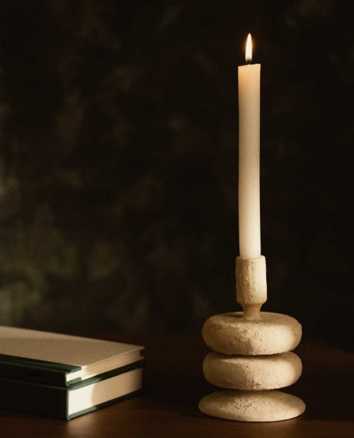 Metal Candle Holder (17 cm) Lucio