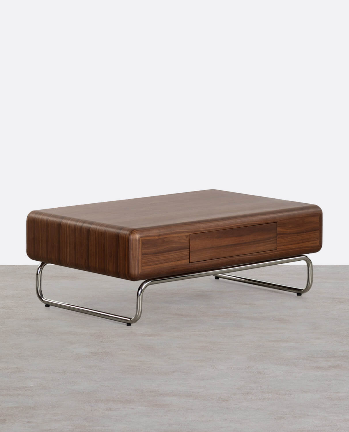Rectangular Wooden and Metal Coffee Table (110x70 cm) Candela, gallery image 1