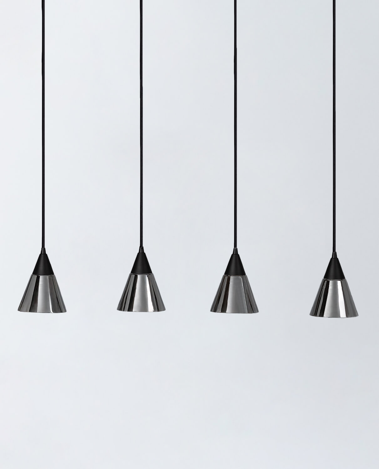 LED Ceiling Lamp with 4 Light Points in Metal Gales, gallery image 1