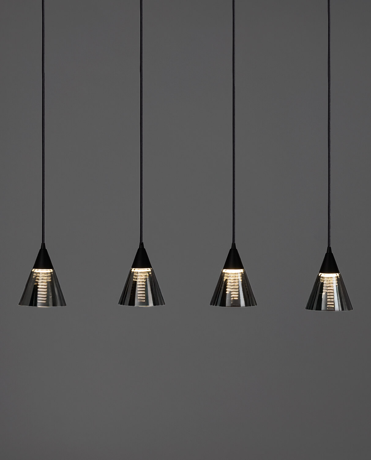 LED Ceiling Lamp with 4 Light Points in Metal Gales, gallery image 2