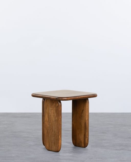 Eliez Mango Wood Square Side Table (50x50 cm)