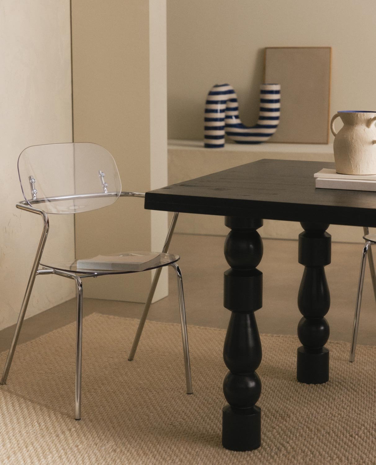 Dining Chair with Polyethylene and Metal Armrests Pinha, gallery image 2