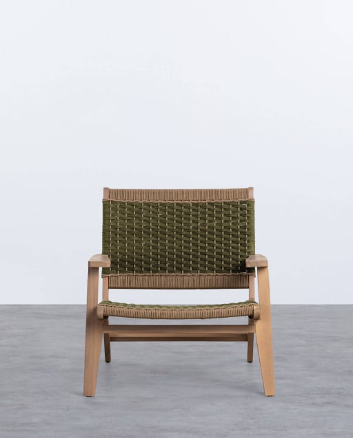 Mirle Acacia Wood and Rope Garden Chair