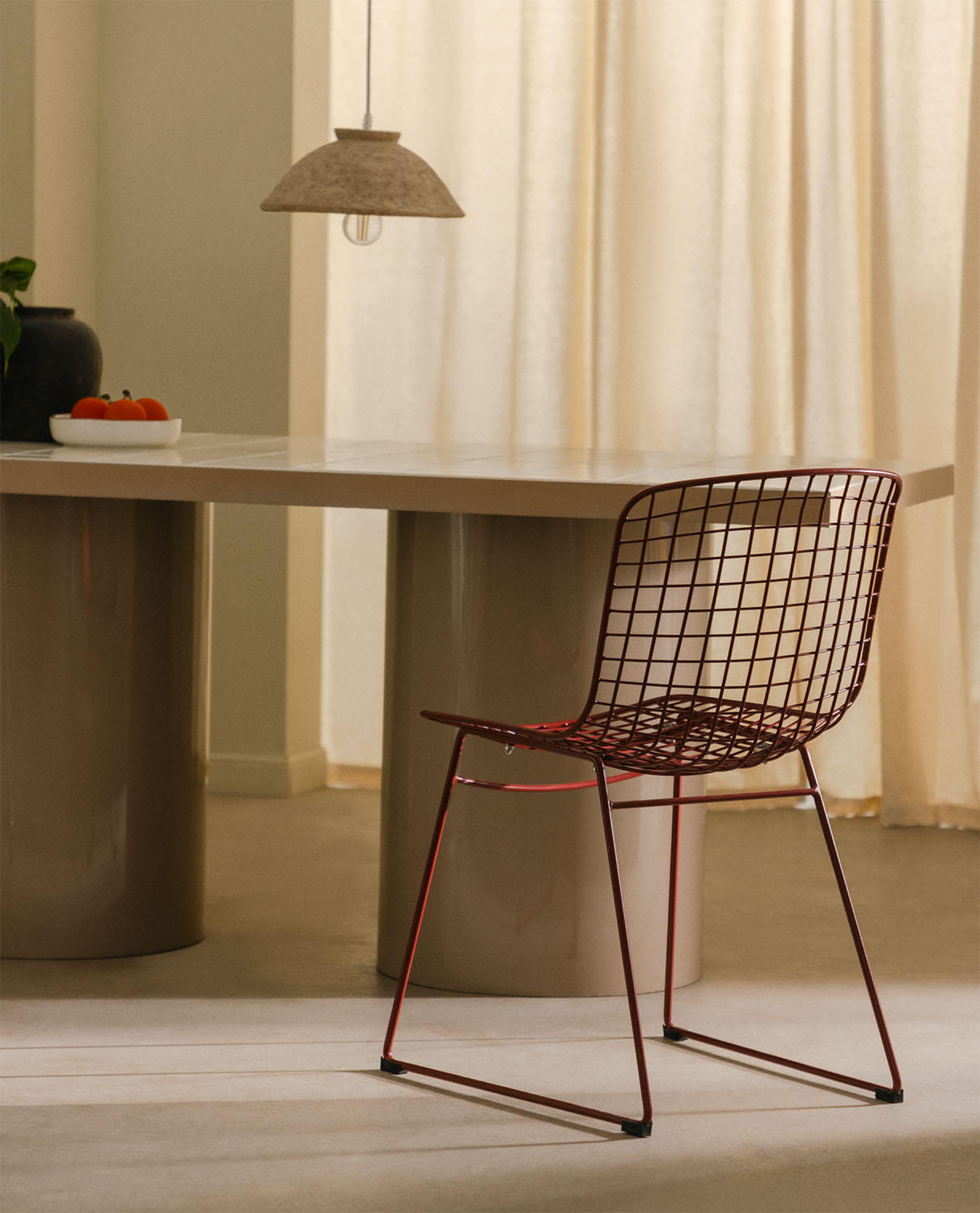 Pack of 2 Aras Fresh High Back Metal Dining Chairs, gallery image 2