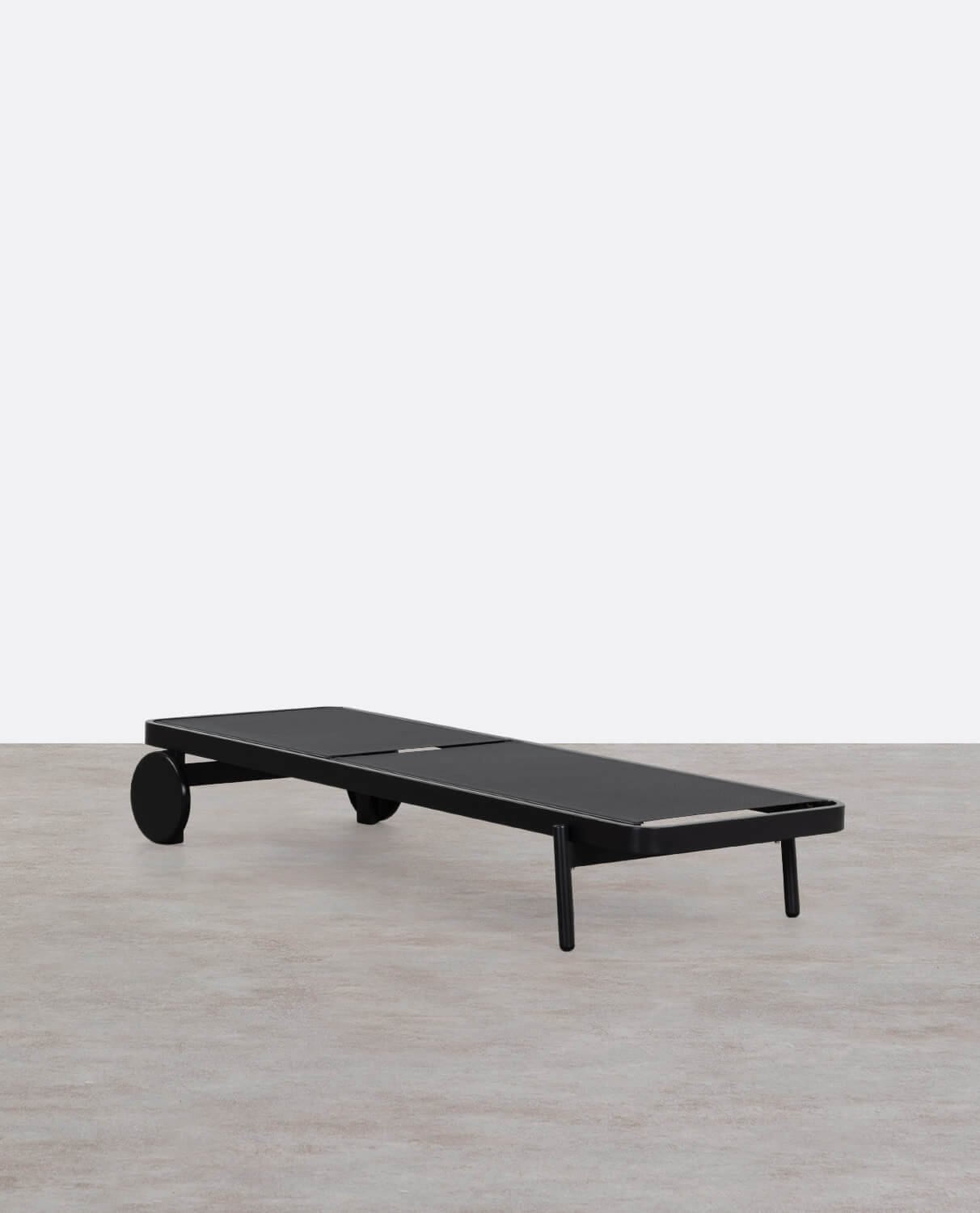Reclining Lounger in Aluminum and Celina Fabric, gallery image 2