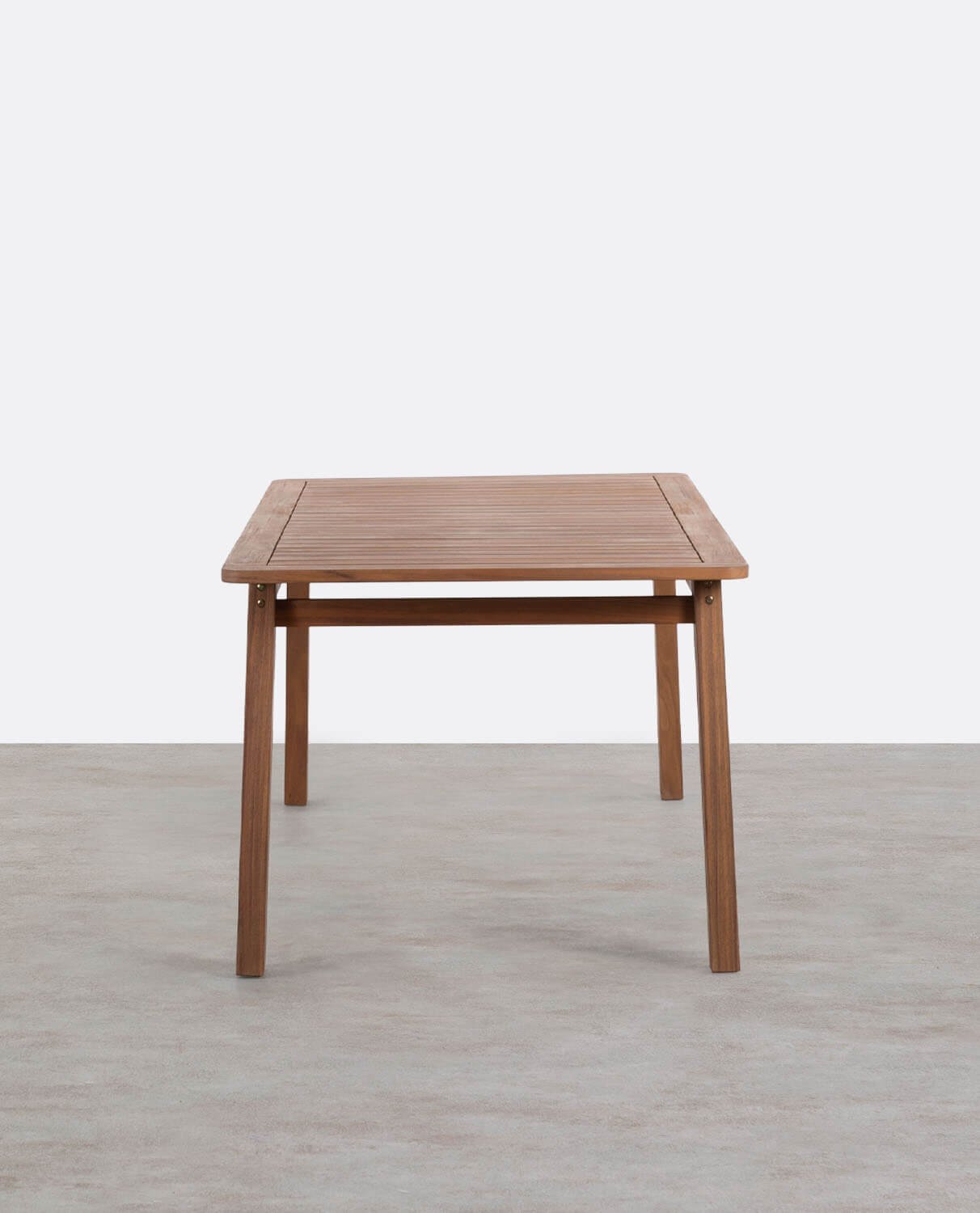 Rectangular Acacia Wood Outdoor Table (200x95 cm) Cael, gallery image 2
