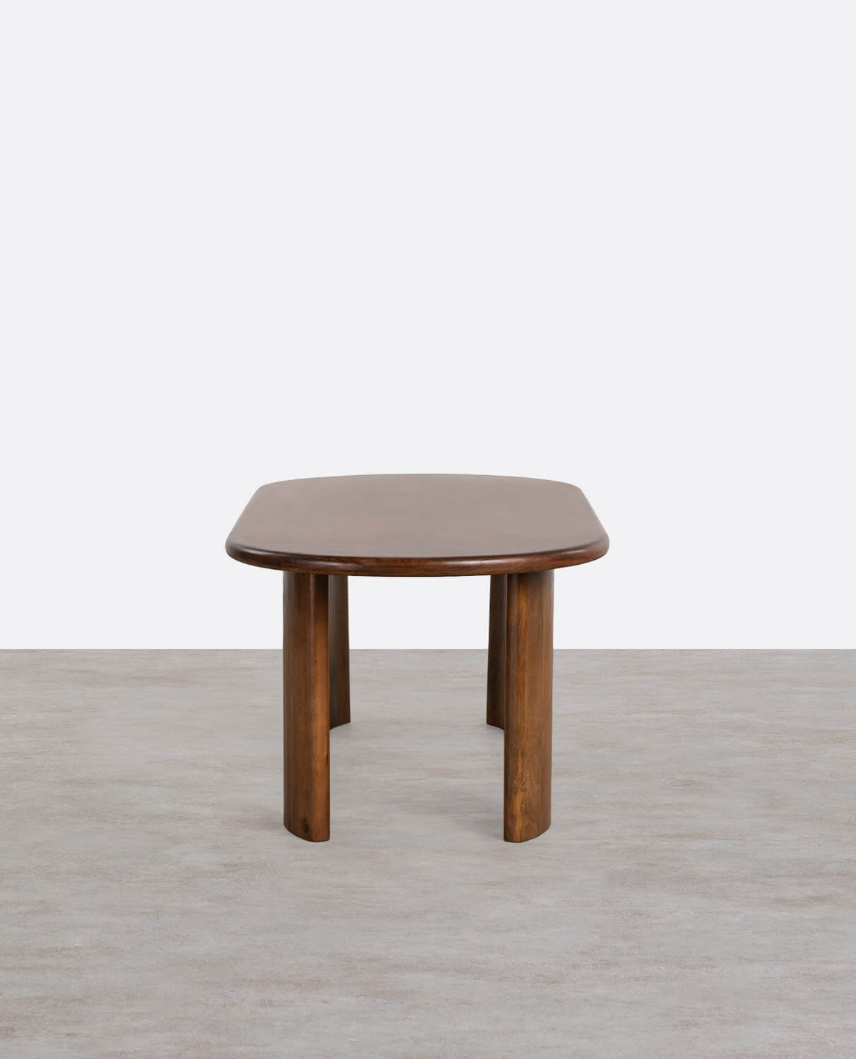 Oval Mango Wood Dining Table (300x110 cm) Leno, gallery image 2