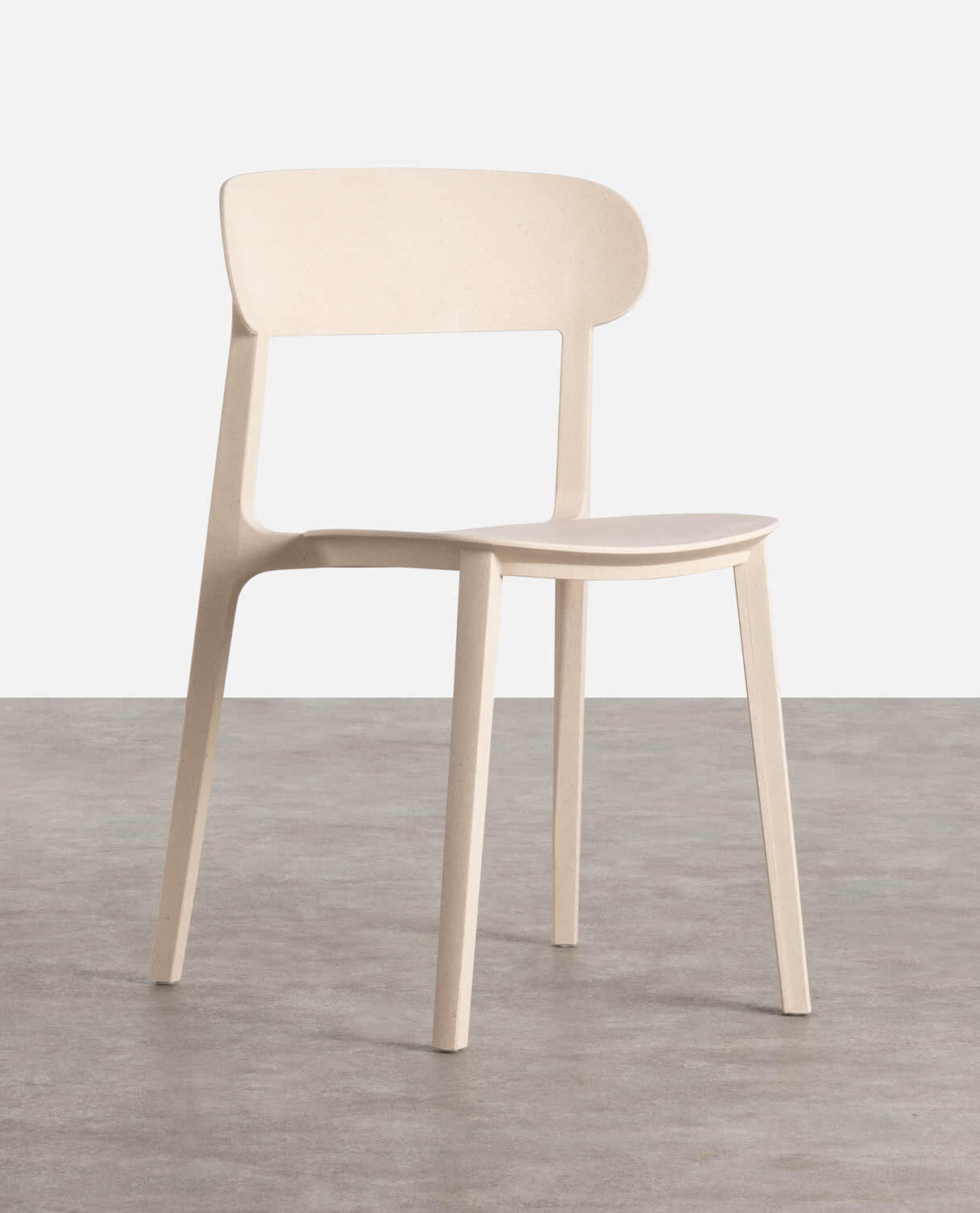 Pack 4 Polypropylene Dining Chairs Briel, gallery image 1