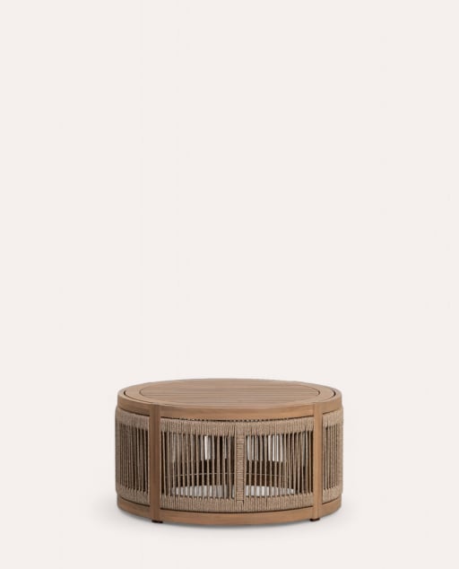 Mares Round Acacia Wood Coffee Table (Ø80 cm)