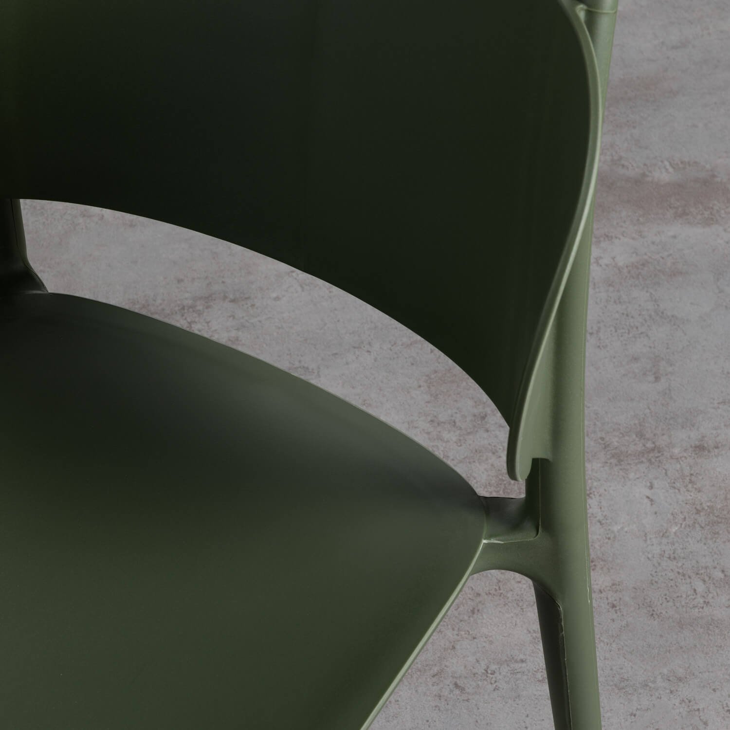 Cancun Rectangular Aluminum Table Set and 6 Kole Outdoor Polypropylene Chairs, gallery image 2