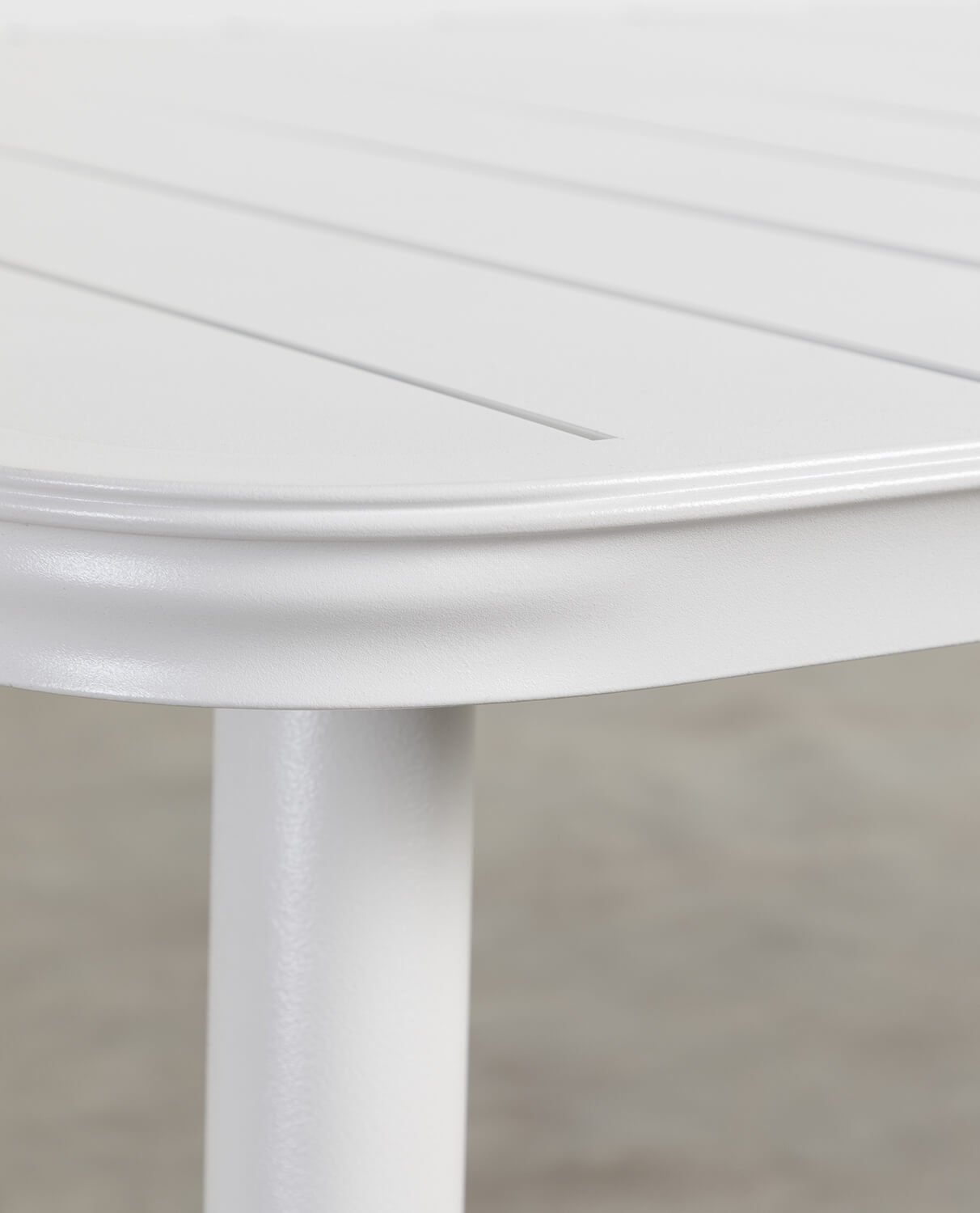 Cancun Rectangular Aluminum Table Set and 6 Kole Outdoor Polypropylene Chairs, gallery image 2