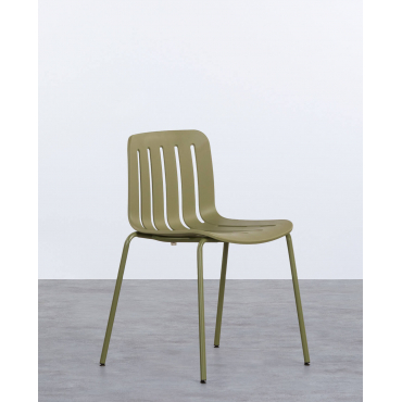 Pack of 2 Romi Polypropylene Outdoor Chairs Green Sage - The Masie