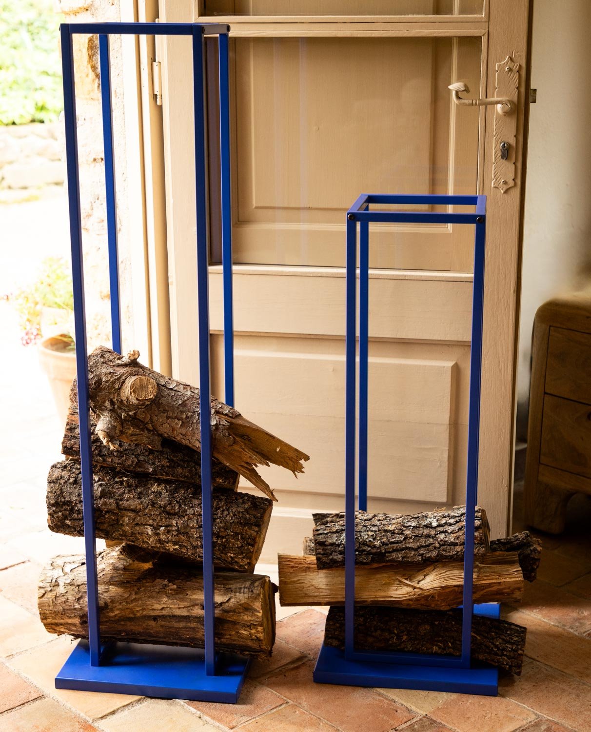 High Metal Wood Rack (115 x 33 cm) Lior, gallery image 2