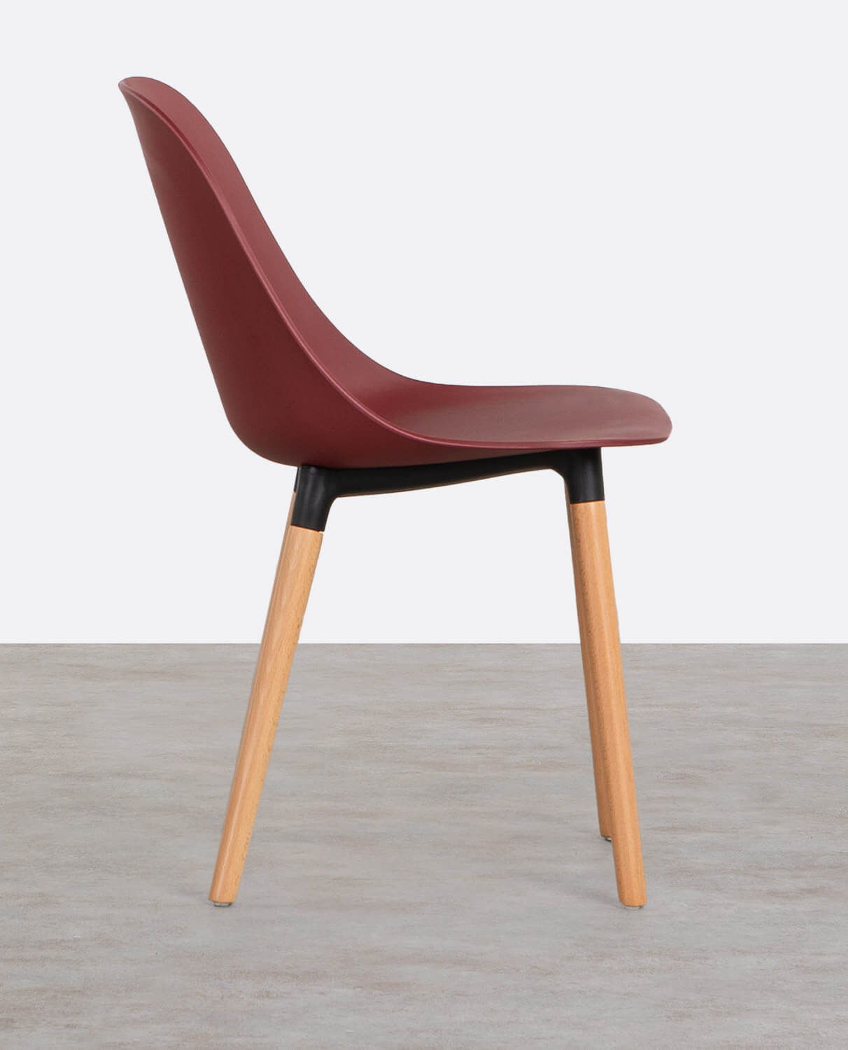 Pack of 2 Polypropylene and Wood Dining Chairs Reine, gallery image 2