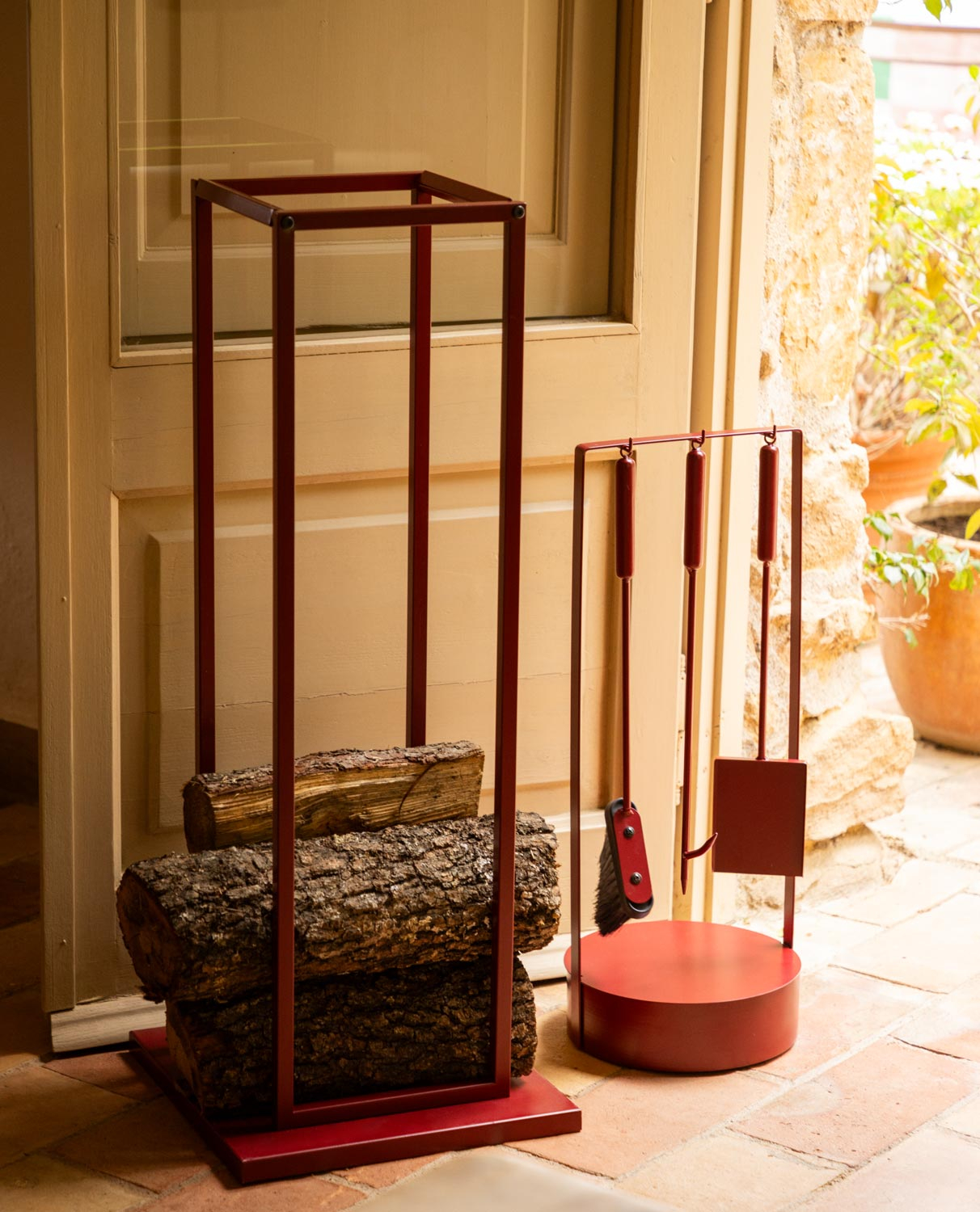 Metal Log Holder (85x33 cm) Lior, gallery image 2