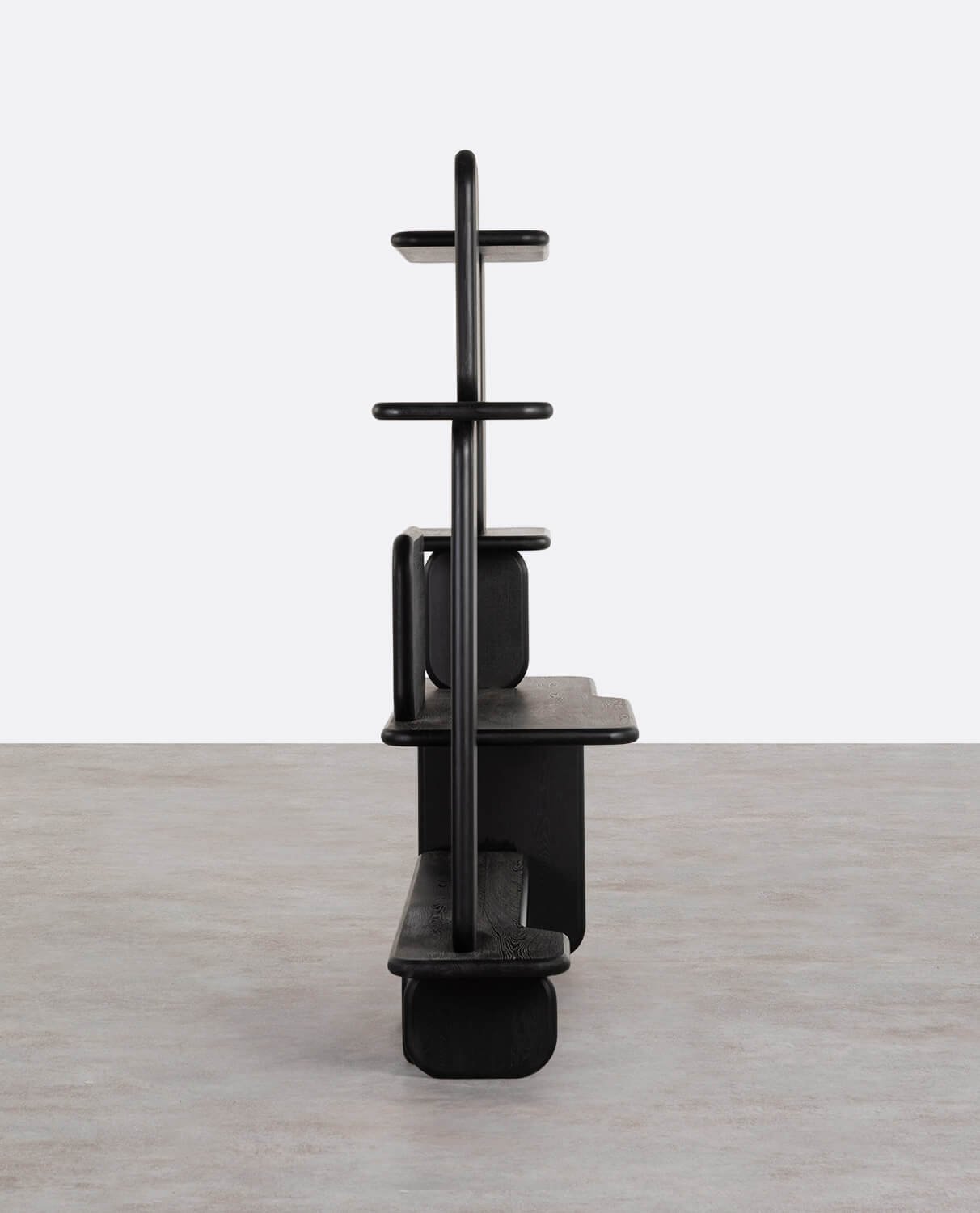 Bookcase with Desk made of Pine Wood and Elm Wood (175x60 cm) Esther, gallery image 2