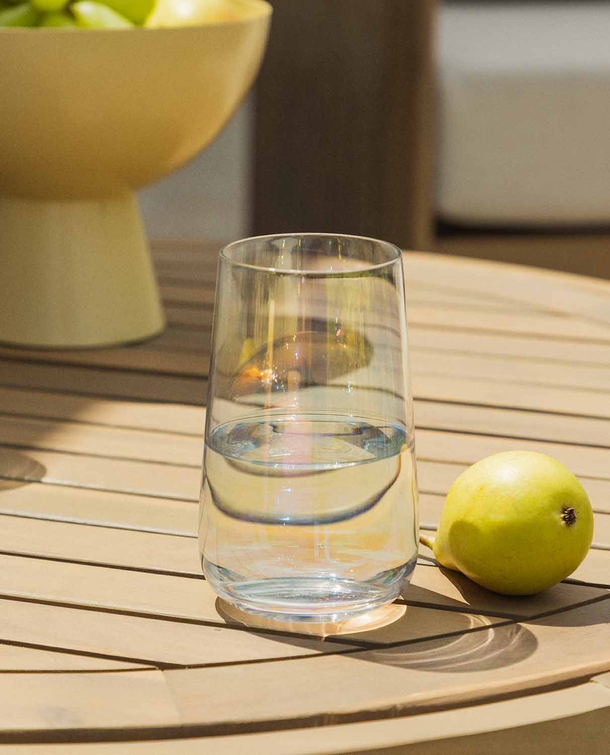 Pack of 4 Iridescent Crystal Tall Glasses Odin, gallery image 2